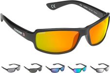 Cressi Ninja Floating Sunglasses - Men's Floating Polarized Sunglasses One Size, Black-Mirrored Lens Green