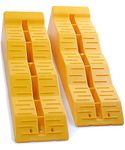 Leveler Ramp Chock Multi-Leveling Blocks (Pack of 2) for RV and Trailer Wheels