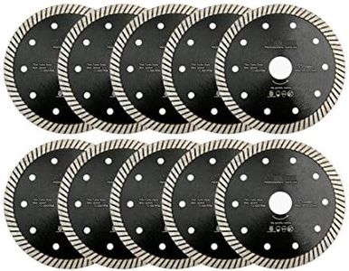 SHDIATOOL Super Thin Diamond Turbo Blade 10PCS 5 Inch Cutting Porcelain Ceramic Tile Granite Dia 125mm