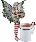 Pacific Giftware Amy Brown Chrismas Cup Fairy Dragon Fantasy Art Figurine Collectible 5.75 inch