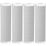 Fil-fresh 10" x 2.5" Standard Whole House Water Filters Replacement for GE FXWTC, Dupont WFPFC8002, WFPFC9001, Culligan SCWH-5 and More Whole House Water Filter System, 5 Micron, 4 Pack