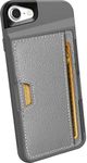 Smartish iPhone SE Wallet Case - Wallet Slayer Vol. 2 [Slim + Protective + Grip] Credit Card Holder for Apple iPhone SE 2022/2020 & iPhone 7/8 - Gray Area