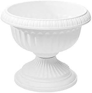 Grecian Urn Planter, White, 12-Inch