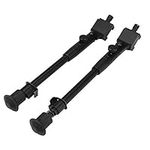 Wincal Adjustable Bipod-9-12 Inch Durable Aluminum Alloy Adjustable Tacticals Rifles Bipod Monopod for Hunting Shooting,Black