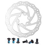 Disc Brake Rotor, Mountain Bike Mechanical Front and Rear Caliper Rotor Brake Pad Braking Part(140mm)