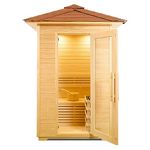 GLOBAL RELAX® I DHARANI S2 OUTDOOR Steam Sauna I Electric Stone Stove I Skin Care I Reduces Stress I Relaxes Muscles I Eliminates toxins I Control Panel I USB I MP3 I Bluetooth I Radio