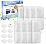 MyfatBOSS Filters Compatible with Kastty Battery Operated Cat Water Fountain 108oz/3.2L, Compatible with Kastty Replacement Filters, Cat Water Fountain Filter & Pump Filter, 8+8 PACK