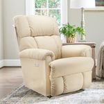 La-Z-Boy American Imported Pinnacle Single Seater Auto Motorized I-Clean Fabric Reclina Way Recliner Sofa | Premium Iconic Comfort Home Design | Living Room Relax Seating Chair | I Waverly Linen