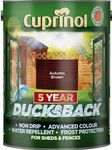 Cuprinol 5 Litre, 5 Year Ducksback Colours Autumn Brown