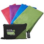 The Little Bodhi Microfiber travel towel, 180 cm x 90 cm, packtowl/camping towels, microfibre travel towel, green