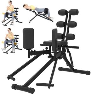 GuuG Hip Abductor Adductor Machine:3 in 1 Inner and Outer Thigh Machine Back Stretch Compact Trainer Glute and Exercise Leg Equipment Home Gym Women