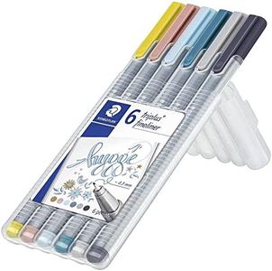 Staedtler Triplus Hygge Finliner Colouring Pen, Assorted (Pack of 6)