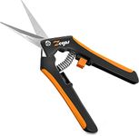 Zegos Pruning Snips 1 Pack Trimming Scissors with Straight Blades for Garden Pruning Shears, Bud Leaves, Flowers, Herbs, Bonsai (Straight Blades)