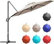 Tangkula 11 Ft Patio Cantilever Umb