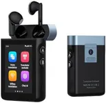 Wooask A9 Translation Earbuds Real Time Support Calls & Hotspot Sharing, AI Translator Earbuds No APP No Phone Needed with 140+ Languages, ChatGPT/Offline/Photo Translation for Business & Travel