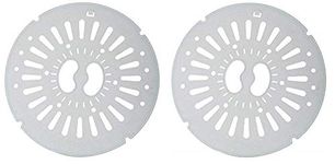 KHC Plastic Spin Cap 9.5 inch Safety Cover for LG Semi Automatic (Grey, Set of 2)