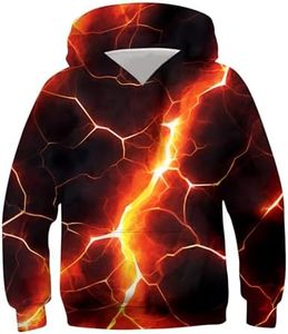 ALISISTER Chico y Chica Blitz Sudadera con Capucha Sudadera con Capucha Estampada Divertida para niños Sudadera con Capucha de Manga Larga Blusa m