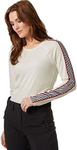 Helly Hansen Women's LIFA Active Stripe Crew Shirt White