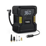 Ceptics Portable 150PSI Tyre Inflator for Car Compressor Air Pump - Metal Cylinder Fast Inflation Pump 12V DC with LED Light for Cars, Bicycles