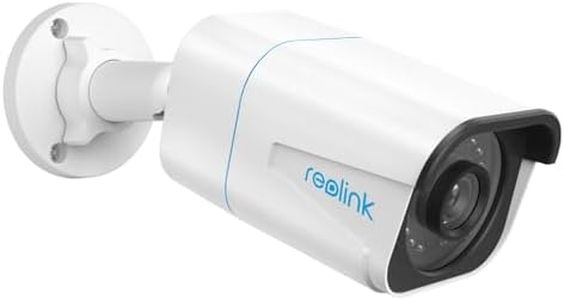 Reolink 4K Caméra IP PoE avec Détection Personne/Véhicule/Animal, Caméra de Surveillance Extérieure avec Etanche IP67, Fente pour Carte microSD, Vision Nocturne IR, Support Audio, Time Lapse, RLC-810A