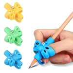 AIMERS Pencil Gripper for Kids Handwriting Pencil Holder Posture Correction Training Writing for Kids Toddler Preschoolers Students Children Special Needs (Pack of 3)