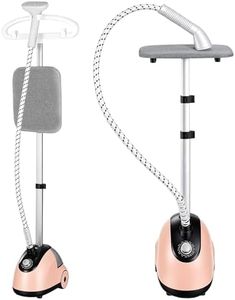 Upright Garment Steamer for Clothes, 2000W Stand Steamer Iron with Retractable Wide Rod, Flat and Hanging Ironing, 1.8L Water Tank, 30s Fast Heat-up, 11 Ironing Modes Wrinkle Remover for All Fabrics