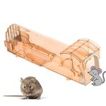 KREPS Mouse Trap | Catch and Release Humane Mouse Traps That Work | Mice Trap No Kill for mice/Rodent Pet Safe (Dog/Cat) Best Indoor/Outdoor House Mousetrap. (Brown P-1)