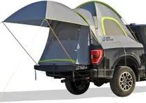 JoyTutus Pickup Truck Tent 6.5' Bed Tent, Waterproof PU2000mm Double Layer for 2 Person, Portable Truck Bed Tent with Removable Awning - Green
