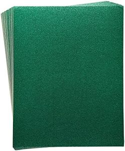 Bright Creations 30 Sheets Green Glitter Cardstock Paper for DIY Crafts, Card Making, Invitations, Double-Sided, 300gsm (8.5 x 11 In) - Double Sided Green Glitter Cardstock - Green Glitter Paper