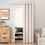 MRTREES Beige Blackout Curtains, Blackout Curtains for Living Room Thermal Eyelet Door Curtain 52x84 Inch 132x214 CM, Pack of 1