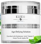 Kleem Organics Anti Aging Moisturizer For Face With 2.5% Hyaluronic Acid. Elected The No. 1 Retinol Cream For Face Rejuvenation