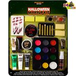 Spooktacular Creations 12 Color Special Effect Makeup Kits, 25 PCS Halloween Family Makeup Kit, Face Body Paint, Halloween Cosplay Makeup, Easy On & Easy Off Makeup Set for Halloween Party Supplies