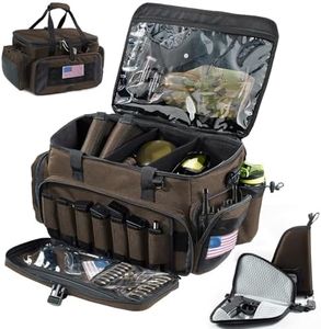 VIGEGARI Large Pistol Range Bag Shooting - Tactical Gun Range Bag with Pistol Cases, Gun Bags for Handguns, Gun Bag for Men, Ammo Bag, Gun Carrying Duffle Bag for Gun Accessories