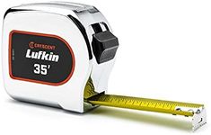 Lufkin Crescent 1-1/8" x 35' Chrome Case Yellow Clad Tape Measure - L935-02