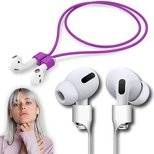 Ultra Strong Magnetic Strap Airpods Anti-Lost Cord Sports Leash String Accessories Compatible with Airpods Pro/2/1(Purple)