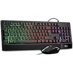 Rii Gaming Keyboard and Mouse,RGB Light Up Keyboard and Mouse Set for PS4,Xbox for Gaming ,Working-UK Layout