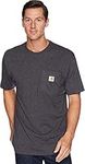 Carhartt mens K87 Workwear Short Sleeve T-shirt (Regular and Big & Tall Sizes) work utility t shirts, Carbon Heather, X-Large US