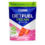 USN Diet Fuel Vegan Strawberry 880g: Dairy Free Vegan Meal Replacement Shake & Vegan Protein Powders