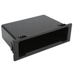 Stereo Radio Storage Box Car Dash Audio Radio Pocket 1Din Dashboard Organizer Black Auto Accessory Replacement for Mazda