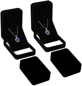 4 Piezas Caja de Joya, Caja Collar, Cajas de Joyería Cajitas Para Regalar Joyas Cajas de Regalo Pequeñas Caja de Presentación de Regalo para Joyas, Pulseras, Estuche de Regalo para Boda,San Valentín