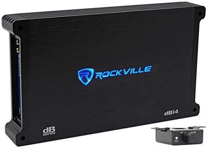 Rockville dB14 4000w Peak/1000w RMS Mono 2 Ohm Amplifier Car Audio Amp,Black