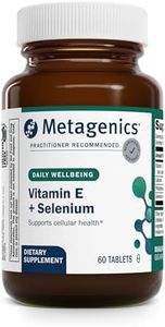 Metagenics E-400 Selenium - Antioxidant & VIT E Support* - Non-GMO, Gluten-Free, Vegetarian - Contains 50 mcg Selenium, 268 mg Vitamin E & 97 mg Calcium - 60 Tablets