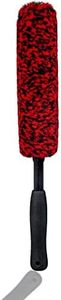 Metal Free Soft Wheel Cleaner Brush, Synthetic Wool Car Cleaning Brush, Highly Water Absorption, Dense and Durable Tire Brush for Cleaning Wheels, Rims, Spokes, Fenders, Engines…