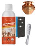 Brass Copper Cleaner Polish Spray, Brass Brass Cleaner, Brass Cleaner and Polish Spray, Natural Brass Cleaner,Copper Cleaner and Polish, Copper Cleaner for Pots & Pans (1Set)