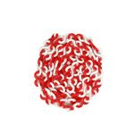 EFFICACY Traffic PVC Safety Chain Red and White Diameter 8 mm 10 Meter Long Use in Mall, Airport, Dangerous Area, Parking Lots (1 Pc)