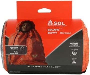 S.O.L. Survive Outdoors Longer SOL Escape Bivvy with Hood - Orange, 60 GSM