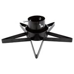 Harbour Housewares Christmas Tree Stand - Black - Star Shaped Metal Live Christmas Tree Decor Adjustable Xmas Tree Holder with Internal Spike, Water Holder & Adjustable Trunk Support