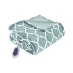 Beautyrest Oversized Ogee Heated Throw, 60 x 70, Aqua