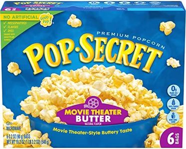 Pop Secret Microwave Popcorn, Movie Theater Butter Flavor, 3.2 Oz Sharing Bags, 6 Ct