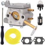 ZAMDOE 300981002 Carburetor for Homelite 33cc UT-10532 UT-10926 Chainsaw for Ry-obi RY74003D Chainsaw with Gasket Fuel Line Fuel Filter Primer Bulb